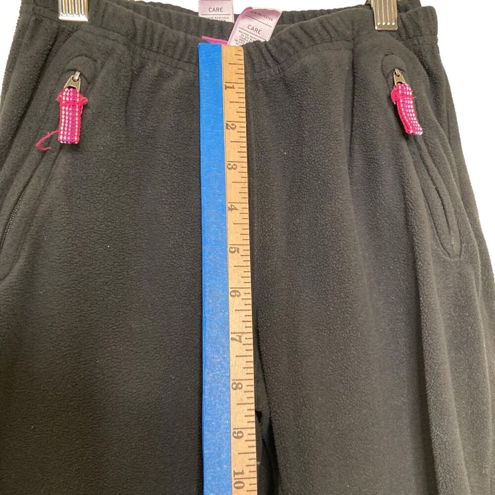 REI Lot Of 2 Girls Black Fleece Sweatpants Warmup Elastic Waist XS 6-7 - Picture 8 of 13